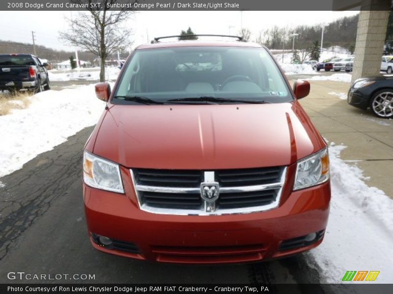 Sunburst Orange Pearl / Dark Slate/Light Shale 2008 Dodge Grand Caravan SXT