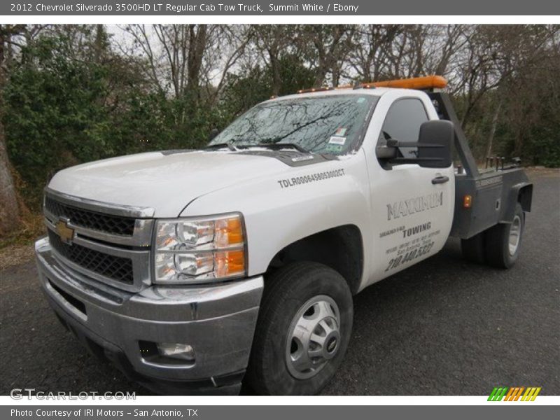 Summit White / Ebony 2012 Chevrolet Silverado 3500HD LT Regular Cab Tow Truck