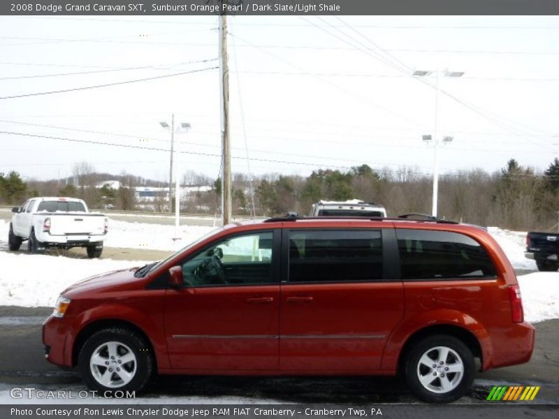 Sunburst Orange Pearl / Dark Slate/Light Shale 2008 Dodge Grand Caravan SXT