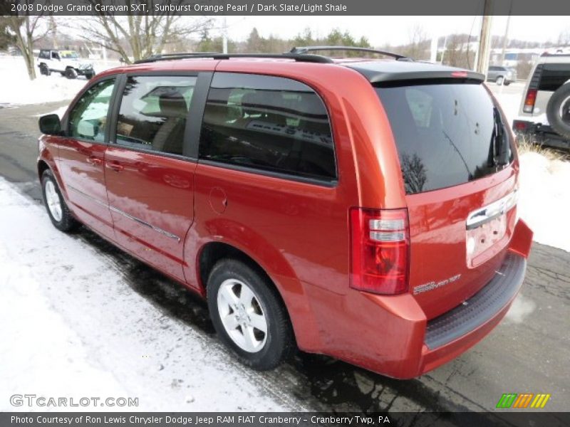 Sunburst Orange Pearl / Dark Slate/Light Shale 2008 Dodge Grand Caravan SXT