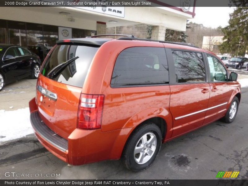 Sunburst Orange Pearl / Dark Slate/Light Shale 2008 Dodge Grand Caravan SXT