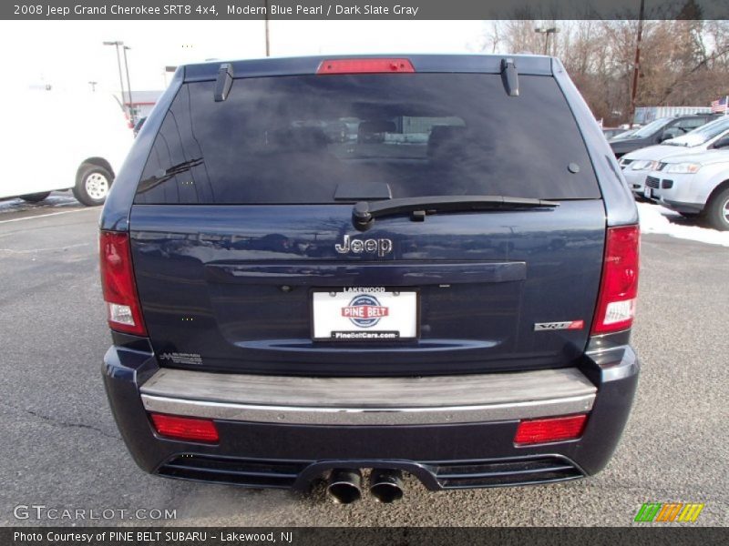 Modern Blue Pearl / Dark Slate Gray 2008 Jeep Grand Cherokee SRT8 4x4