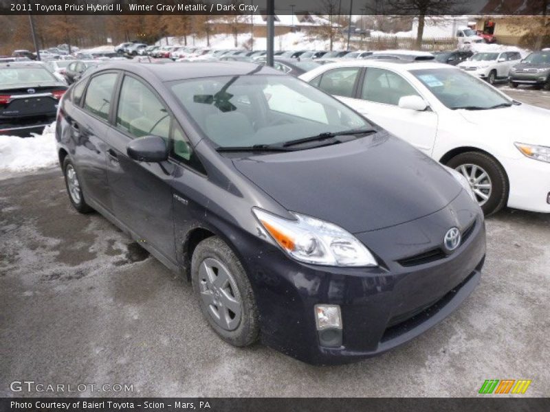 Winter Gray Metallic / Dark Gray 2011 Toyota Prius Hybrid II