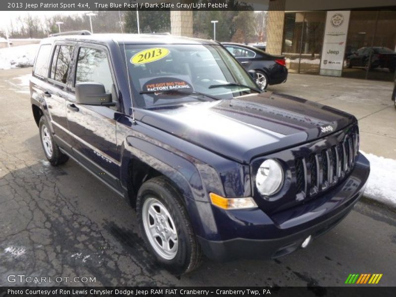 True Blue Pearl / Dark Slate Gray/Light Pebble 2013 Jeep Patriot Sport 4x4