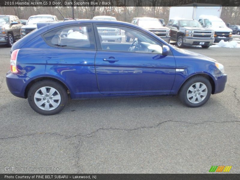 Dark Sapphire Blue / Black 2010 Hyundai Accent GS 3 Door