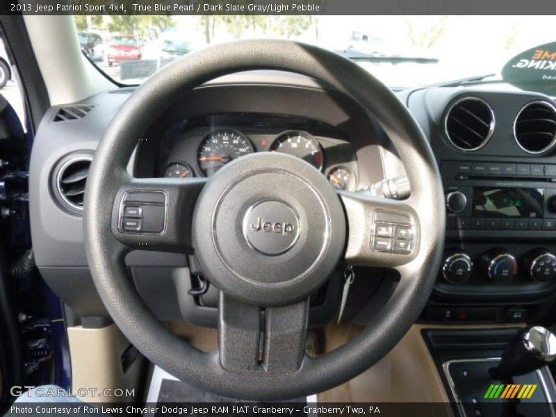 True Blue Pearl / Dark Slate Gray/Light Pebble 2013 Jeep Patriot Sport 4x4