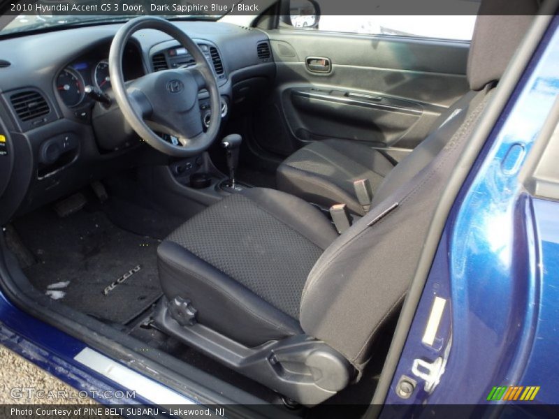 Dark Sapphire Blue / Black 2010 Hyundai Accent GS 3 Door