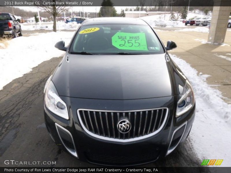 Carbon Black Metallic / Ebony 2012 Buick Regal GS