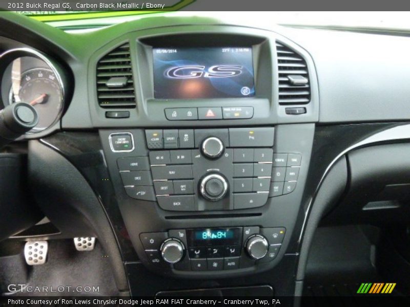 Carbon Black Metallic / Ebony 2012 Buick Regal GS