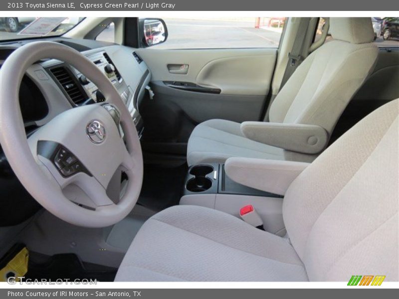 Cypress Green Pearl / Light Gray 2013 Toyota Sienna LE