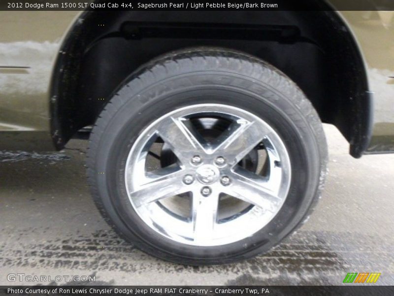 Sagebrush Pearl / Light Pebble Beige/Bark Brown 2012 Dodge Ram 1500 SLT Quad Cab 4x4