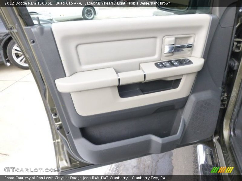 Sagebrush Pearl / Light Pebble Beige/Bark Brown 2012 Dodge Ram 1500 SLT Quad Cab 4x4
