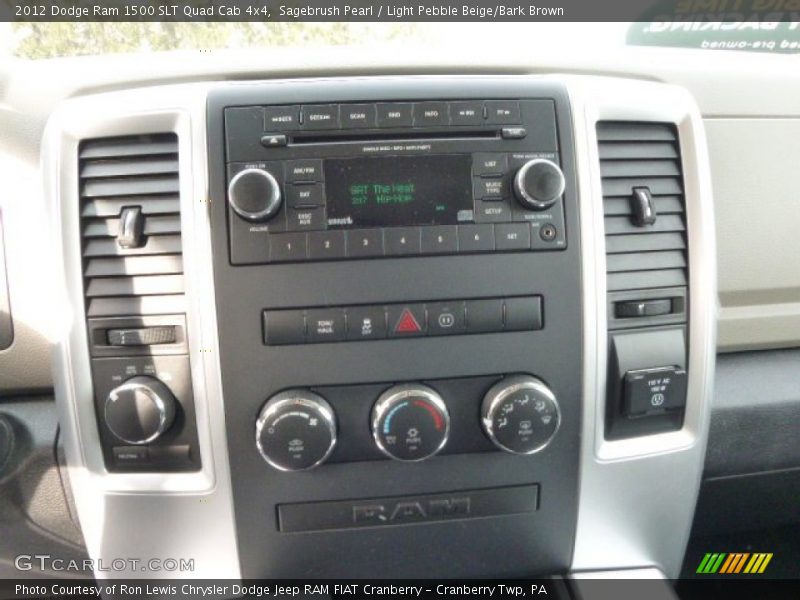 Sagebrush Pearl / Light Pebble Beige/Bark Brown 2012 Dodge Ram 1500 SLT Quad Cab 4x4