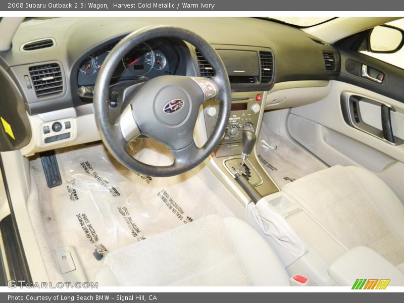 Harvest Gold Metallic / Warm Ivory 2008 Subaru Outback 2.5i Wagon