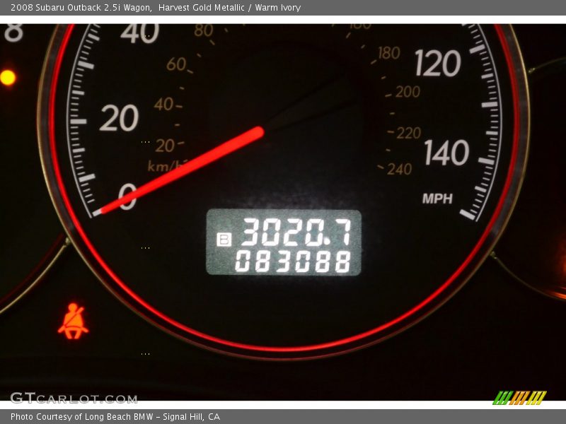 Harvest Gold Metallic / Warm Ivory 2008 Subaru Outback 2.5i Wagon