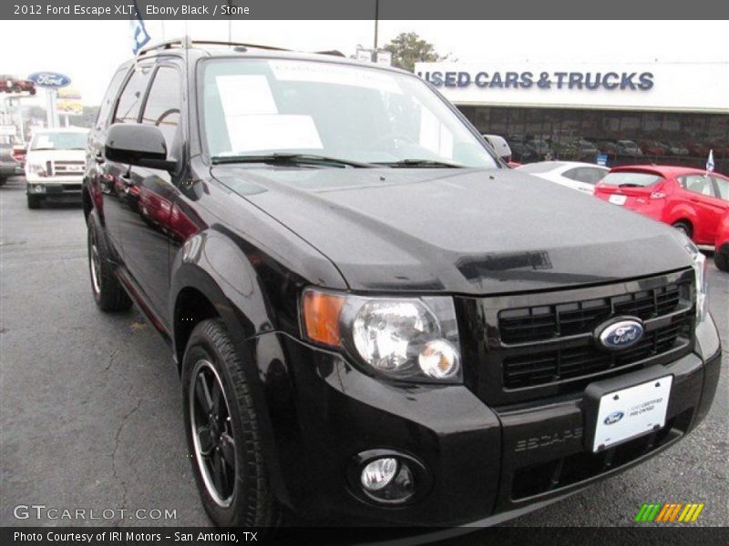 Ebony Black / Stone 2012 Ford Escape XLT