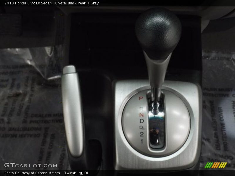 Crystal Black Pearl / Gray 2010 Honda Civic LX Sedan