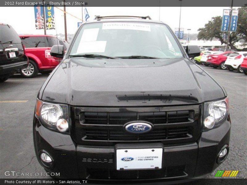 Ebony Black / Stone 2012 Ford Escape XLT
