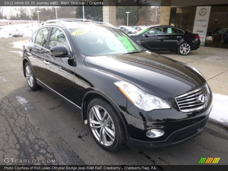 Black Obsidian / Graphite 2012 Infiniti EX 35 Journey AWD