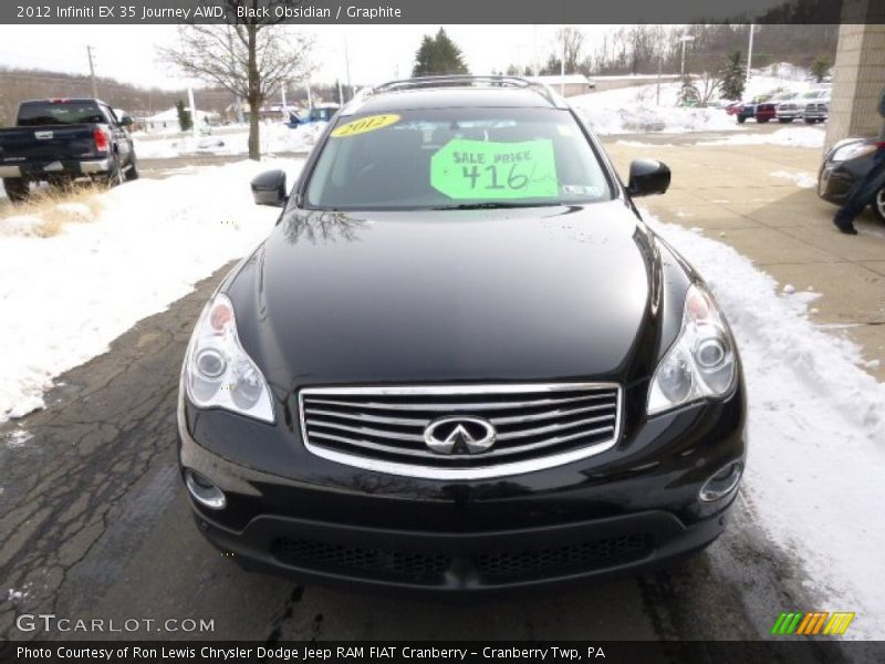Black Obsidian / Graphite 2012 Infiniti EX 35 Journey AWD
