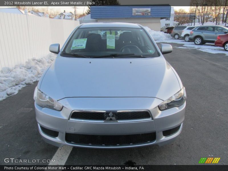 Apex Silver Metallic / Black 2012 Mitsubishi Lancer ES