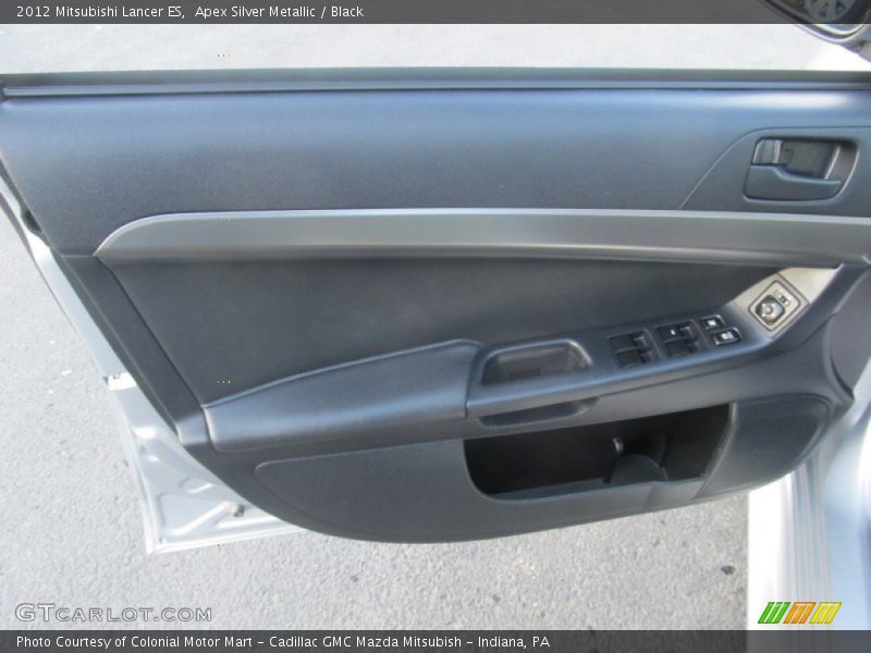 Apex Silver Metallic / Black 2012 Mitsubishi Lancer ES