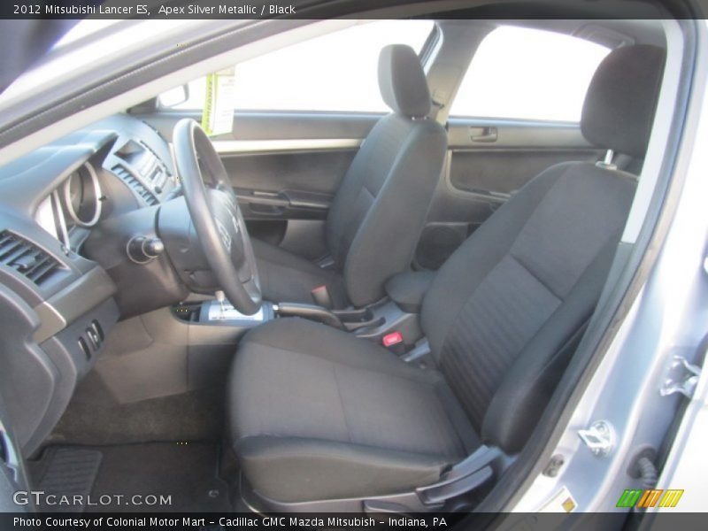 Apex Silver Metallic / Black 2012 Mitsubishi Lancer ES