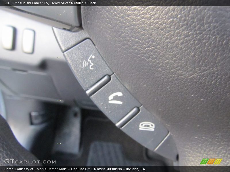 Apex Silver Metallic / Black 2012 Mitsubishi Lancer ES