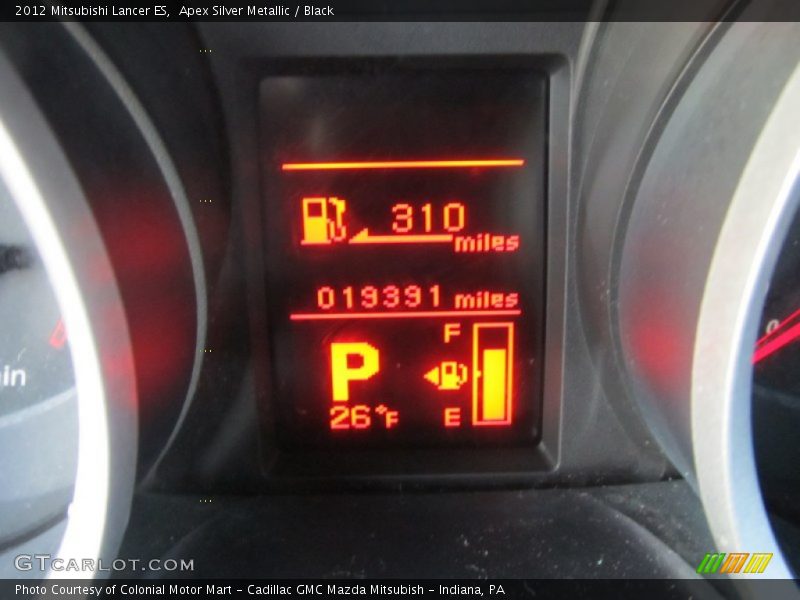 Apex Silver Metallic / Black 2012 Mitsubishi Lancer ES