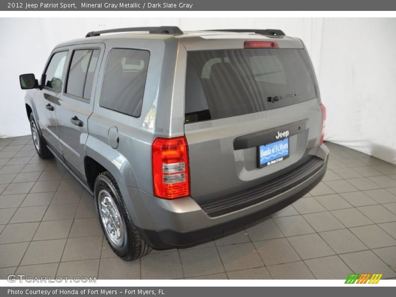 Mineral Gray Metallic / Dark Slate Gray 2012 Jeep Patriot Sport