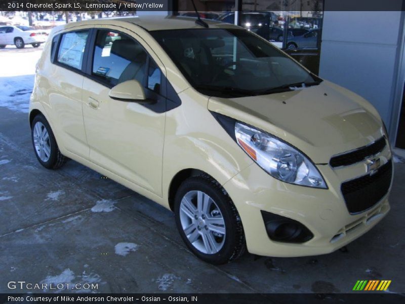 Lemonade / Yellow/Yellow 2014 Chevrolet Spark LS