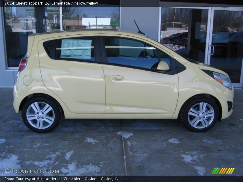 Lemonade / Yellow/Yellow 2014 Chevrolet Spark LS