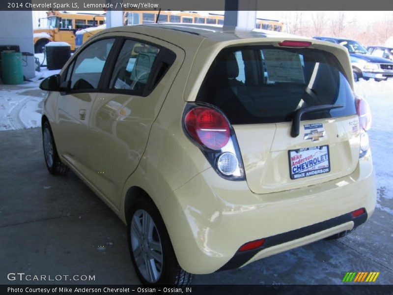 Lemonade / Yellow/Yellow 2014 Chevrolet Spark LS