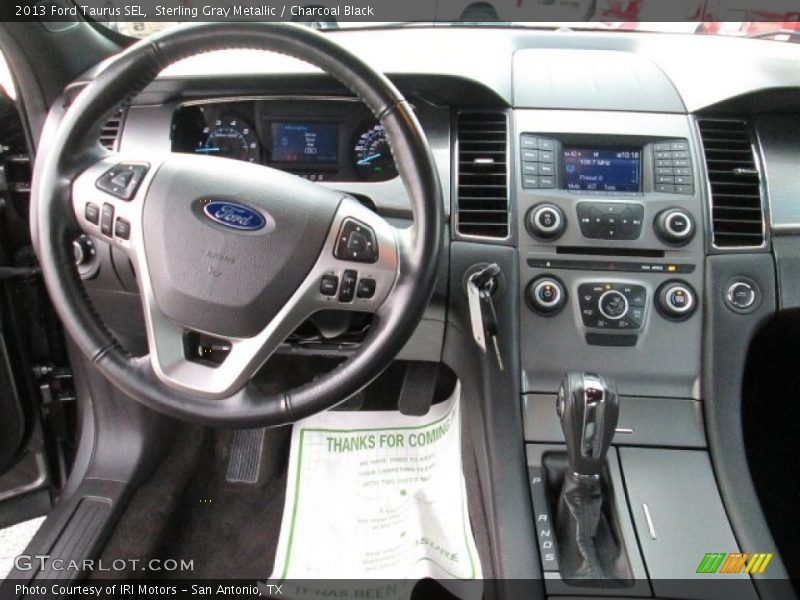 Sterling Gray Metallic / Charcoal Black 2013 Ford Taurus SEL