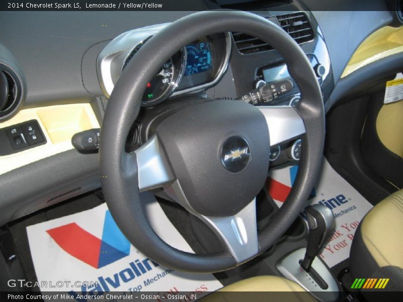 Lemonade / Yellow/Yellow 2014 Chevrolet Spark LS