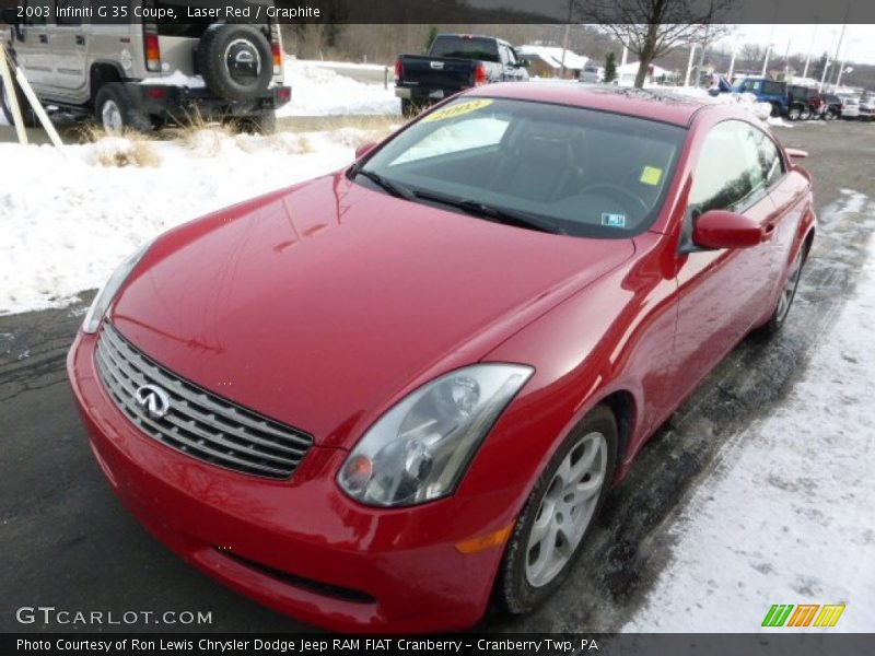 Laser Red / Graphite 2003 Infiniti G 35 Coupe