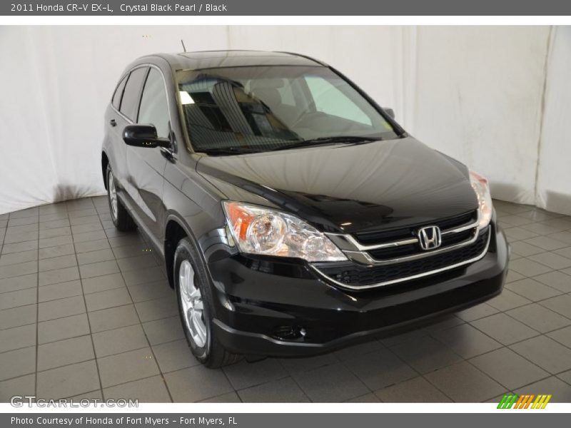 Crystal Black Pearl / Black 2011 Honda CR-V EX-L