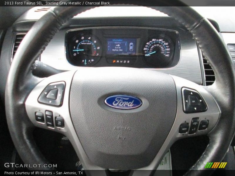 Sterling Gray Metallic / Charcoal Black 2013 Ford Taurus SEL