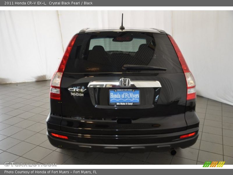 Crystal Black Pearl / Black 2011 Honda CR-V EX-L