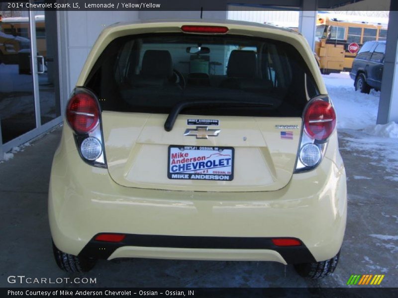 Lemonade / Yellow/Yellow 2014 Chevrolet Spark LS
