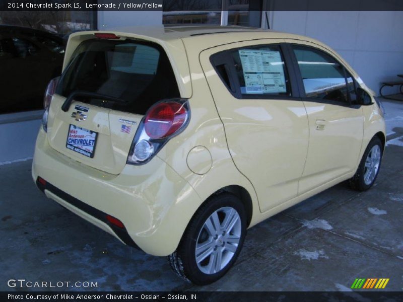 Lemonade / Yellow/Yellow 2014 Chevrolet Spark LS