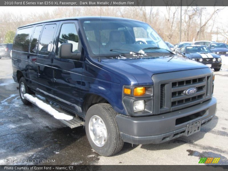 Dark Blue Metallic / Medium Flint 2010 Ford E Series Van E350 XL Passenger