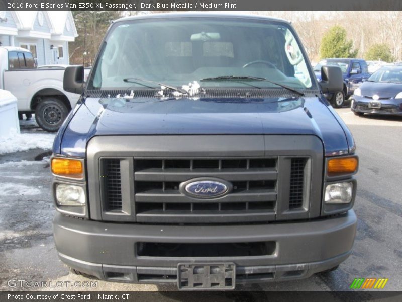 Dark Blue Metallic / Medium Flint 2010 Ford E Series Van E350 XL Passenger