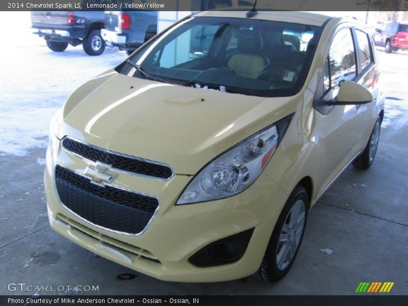 Lemonade / Yellow/Yellow 2014 Chevrolet Spark LS