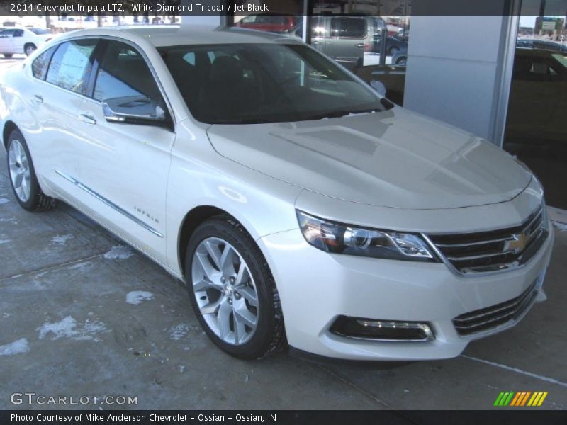 White Diamond Tricoat / Jet Black 2014 Chevrolet Impala LTZ