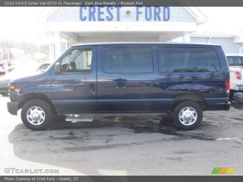 Dark Blue Metallic / Medium Flint 2010 Ford E Series Van E350 XL Passenger