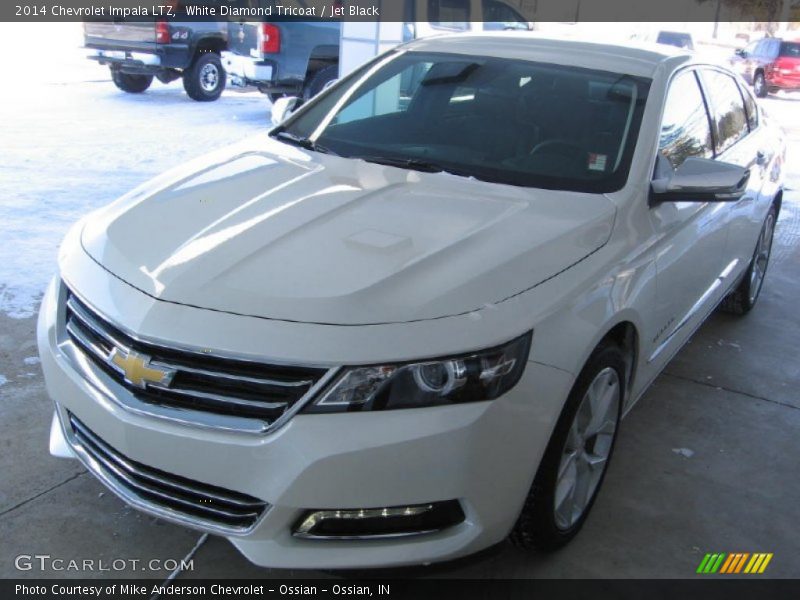 White Diamond Tricoat / Jet Black 2014 Chevrolet Impala LTZ