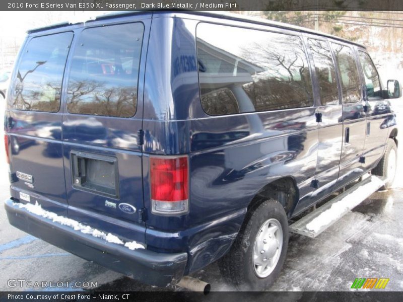 Dark Blue Metallic / Medium Flint 2010 Ford E Series Van E350 XL Passenger
