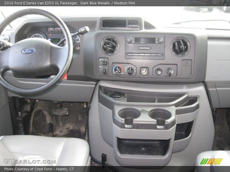 Dark Blue Metallic / Medium Flint 2010 Ford E Series Van E350 XL Passenger