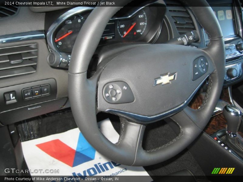 White Diamond Tricoat / Jet Black 2014 Chevrolet Impala LTZ